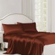 Rust Red 22 Momme Mulberry Silk Flat Sheet Rust Red 22 Momme Mulberry Silk Flat Sheet