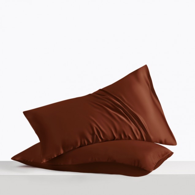 Rust Red Envelope 22 Momme Mulberry Silk Pillowcase Rust Red Envelope 22 Momme Mulberry Silk Pillowcase