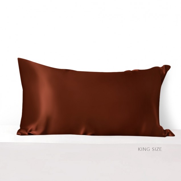 Rust Red Envelope 22 Momme Mulberry Silk Pillowcase Rust Red Envelope 22 Momme Mulberry Silk Pillowcase