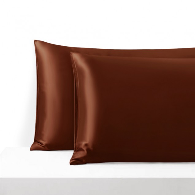 Rust Red Envelope 22 Momme Mulberry Silk Pillowcase Rust Red Envelope 22 Momme Mulberry Silk Pillowcase