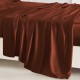 Rust Red 22 Momme Mulberry Silk Sheet Set Rust Red 22 Momme Mulberry Silk Sheet Set