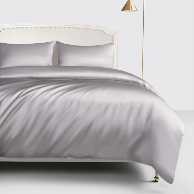 Silver 22 Momme Mulberry Silk Duvet Cover Silver 22 Momme Mulberry Silk Duvet Cover