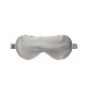Silver & Ivory Suede Rose Silk Eye Mask Silver & Ivory Suede Rose Silk Eye Mask