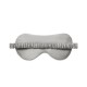 Silver & Ivory Suede Rose Silk Eye Mask Silver & Ivory Suede Rose Silk Eye Mask