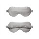Silver & Ivory Suede Rose Silk Eye Mask Silver & Ivory Suede Rose Silk Eye Mask