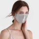 Silver & White Double-Sided 22 Momme Silk Face Mask Silver & White Double-Sided 22 Momme Silk Face Mask