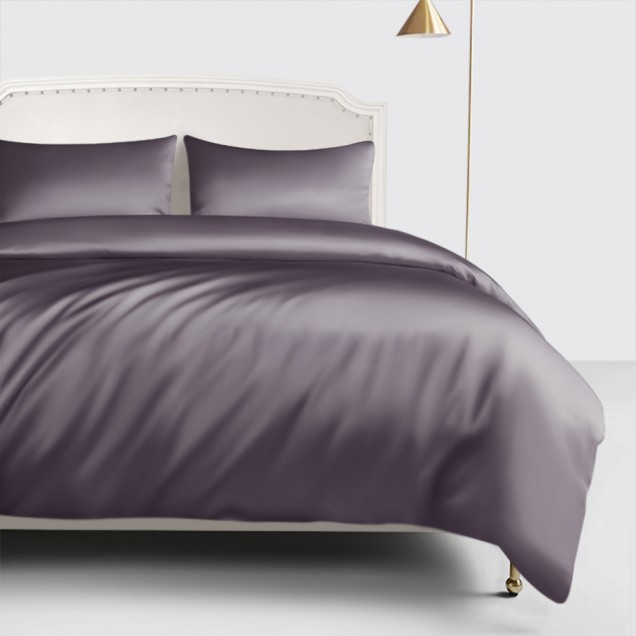 Slate Gray 22 Momme Mulberry Silk Duvet Cover Slate Gray 22 Momme Mulberry Silk Duvet Cover