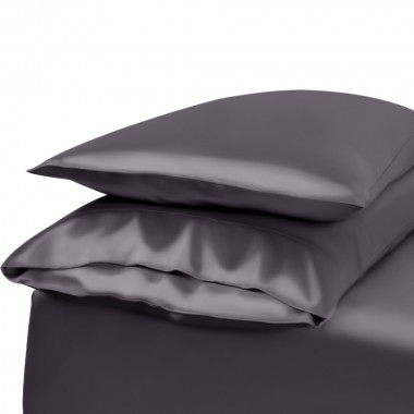 Slate Gray Envelope 22 Momme Mulberry Silk Pillowcase