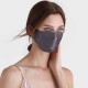 Slate Gray & Black Double-Sided 22 Momme Silk Face Mask Slate Gray & Black Double-Sided 22 Momme Silk Face Mask