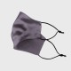 Slate Gray & Black Double-Sided 22 Momme Silk Face Mask Slate Gray & Black Double-Sided 22 Momme Silk Face Mask