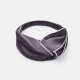 Slate Gray & Ivory Silk Headband Slate Gray & Ivory Silk Headband