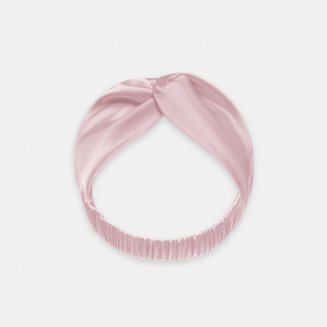 Suede Rose Mulberry Silk Headband Suede Rose Mulberry Silk Headband