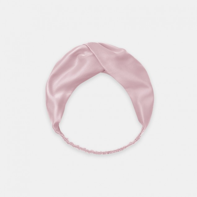 Suede Rose Mulberry Silk Headband Suede Rose Mulberry Silk Headband