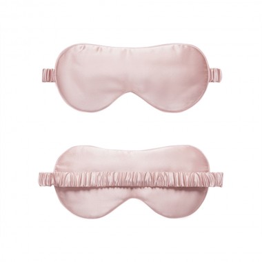 Suede Rose Silk Eye Mask