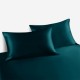 Teal 22 Momme Mulberry Silk Pillowcase with Hidden Zipper Teal 22 Momme Mulberry Silk Pillowcase with Hidden Zipper