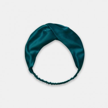 Teal Mulberry Silk Headband