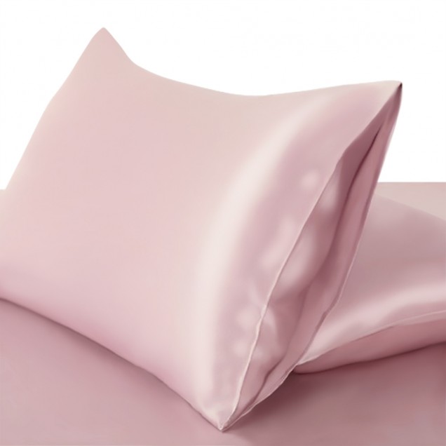 Two Piece Silk Gift Set Suede Rose Pillowcase & Eye Mask Two Piece Silk Gift Set Suede Rose Pillowcase & Eye Mask