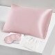 Two Piece Silk Gift Set Suede Rose Pillowcase & Eye Mask Two Piece Silk Gift Set Suede Rose Pillowcase & Eye Mask
