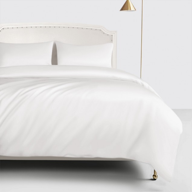 White 22 Momme Mulberry Silk Duvet Cover White 22 Momme Mulberry Silk Duvet Cover