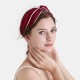 Wine & Ivory Silk Headband Wine & Ivory Silk Headband