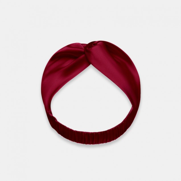 Wine Mulberry Silk Headband Wine Mulberry Silk Headband