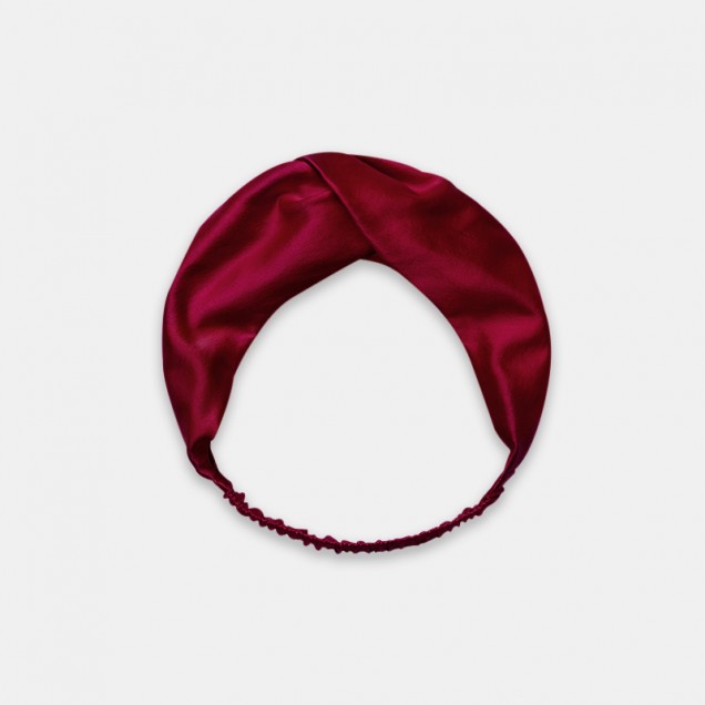 Wine Mulberry Silk Headband Wine Mulberry Silk Headband